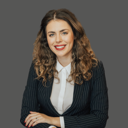 Smiling businesswoman in suit